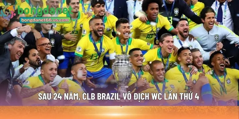 Sau 24 năm, CLB Brazil vô địch WC lần thứ 4